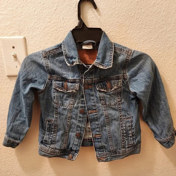 Zara Kids Distressed Denim Jacket Sizes 5 - Picture 1 of 5